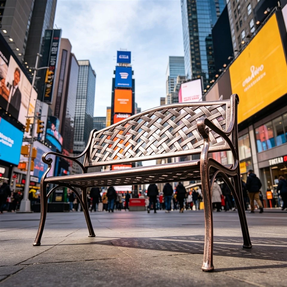 Metal Mesh Outdoor Bench price