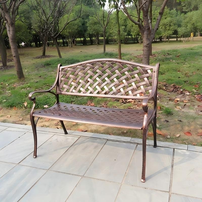 Metal Mesh Outdoor Bench best